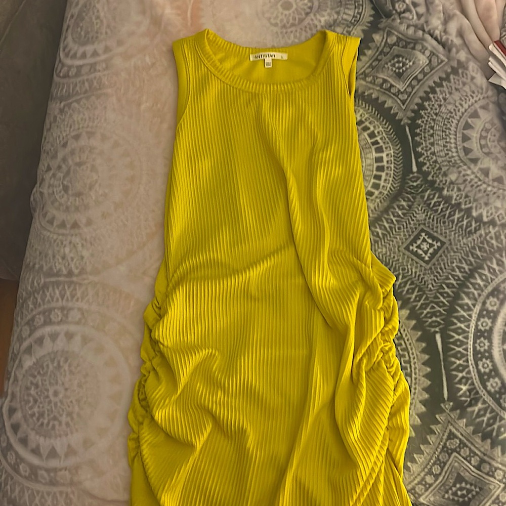 Summer Yellow Mini Dress